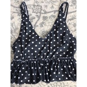 Kortni Jeane peplum swim top